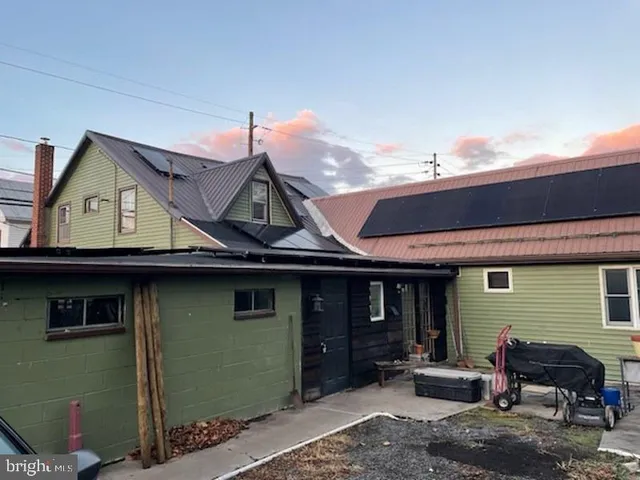 a front view of a house