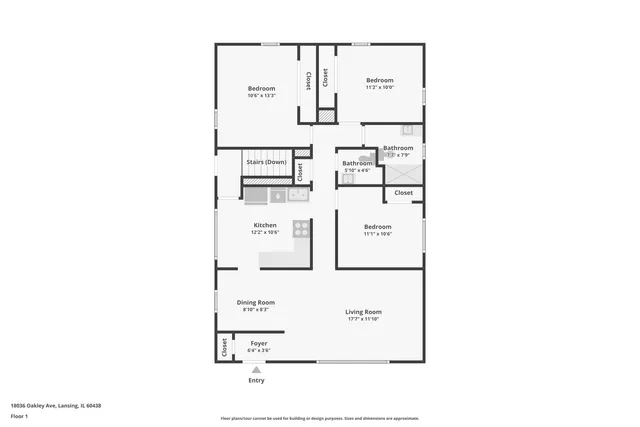 $264,900 | 18036 Oakley Avenue, Lansing, IL 60438