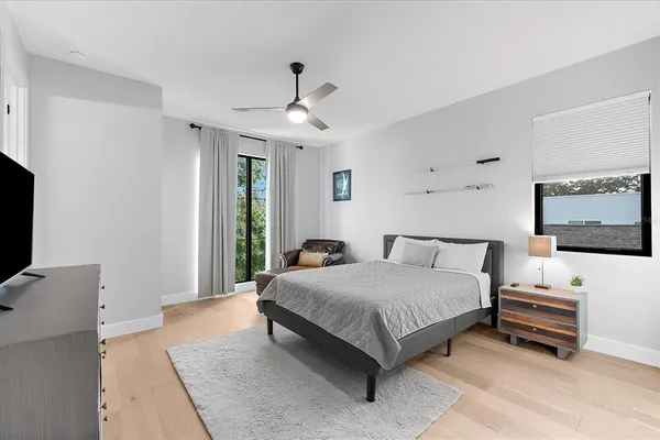 a view of a backyard with a garden