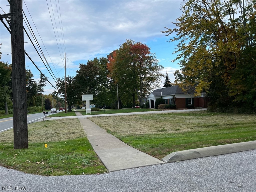 Looking North across front of property