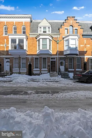 a front view of a house