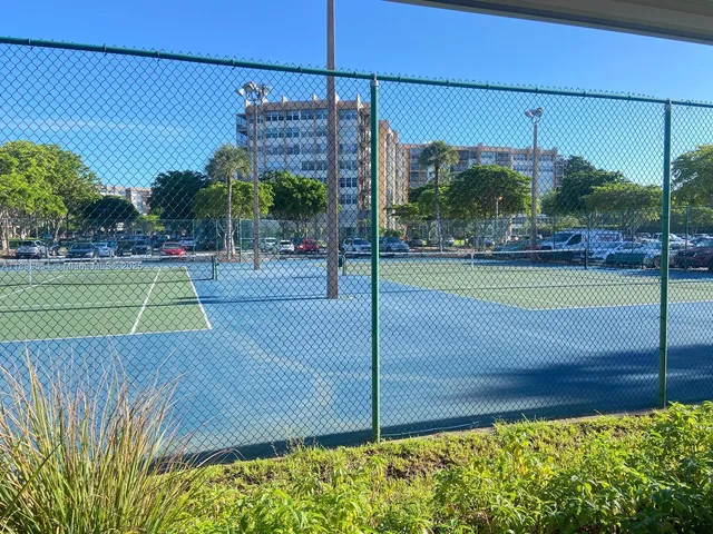 a view of a tennis court