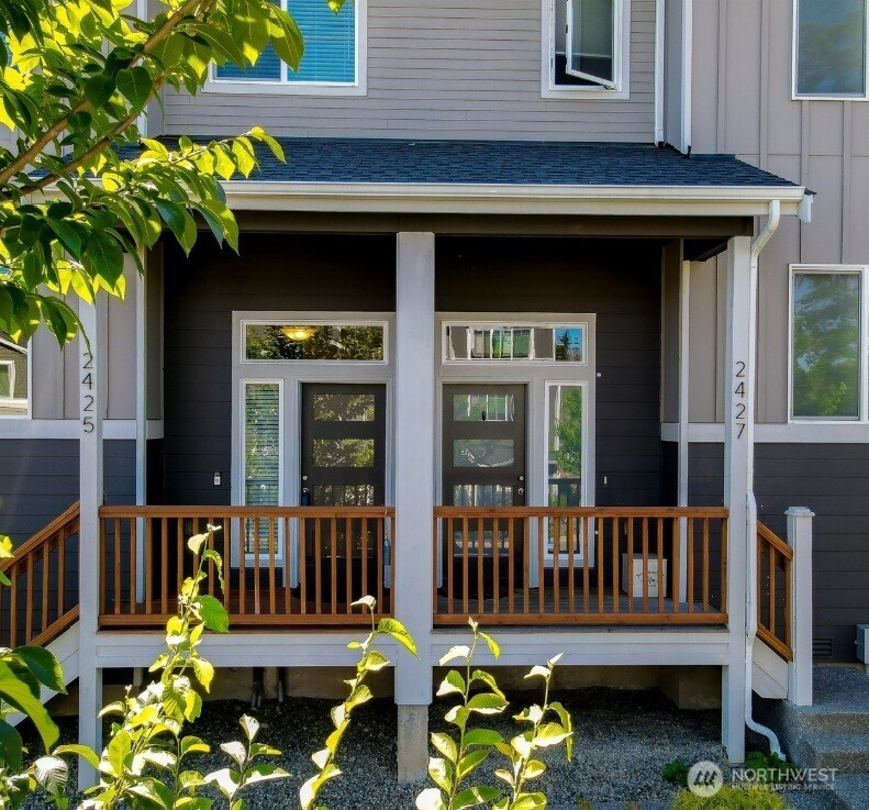 a view of a wooden bench with a bench