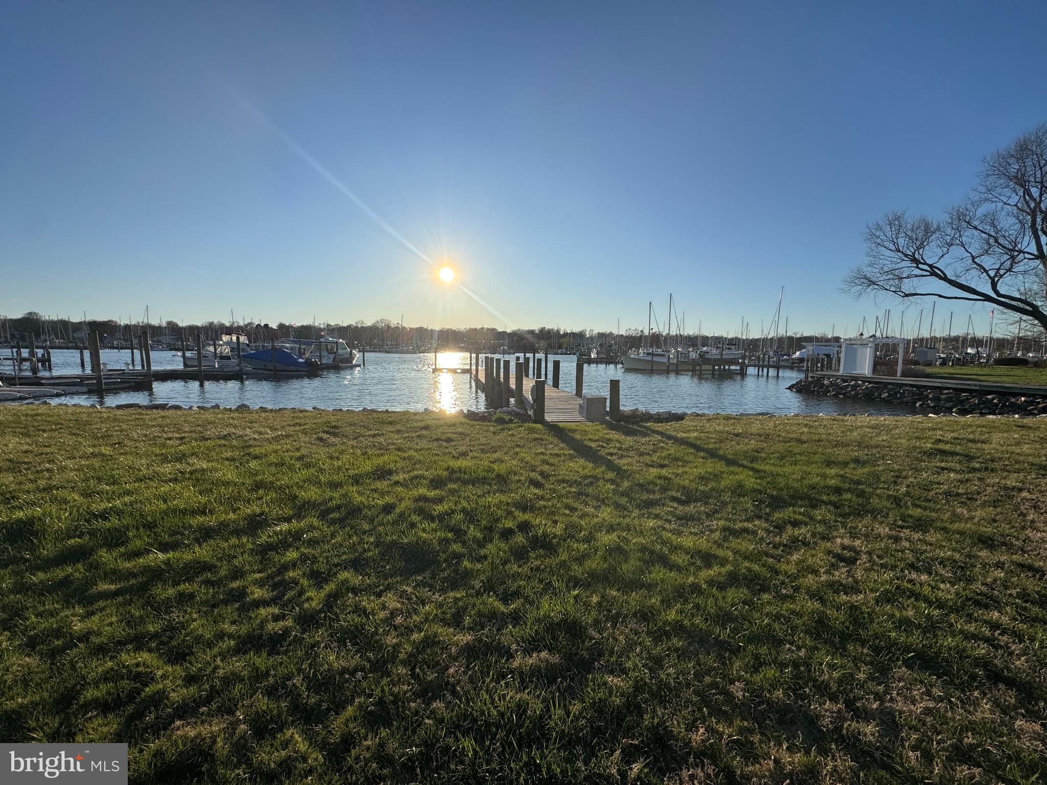 6146 Drum Point Road Deale, MD 20751 - Photo 2 of 27 Rear view sunset over the dock