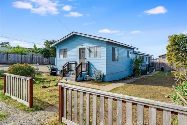 a view of backyard of house
