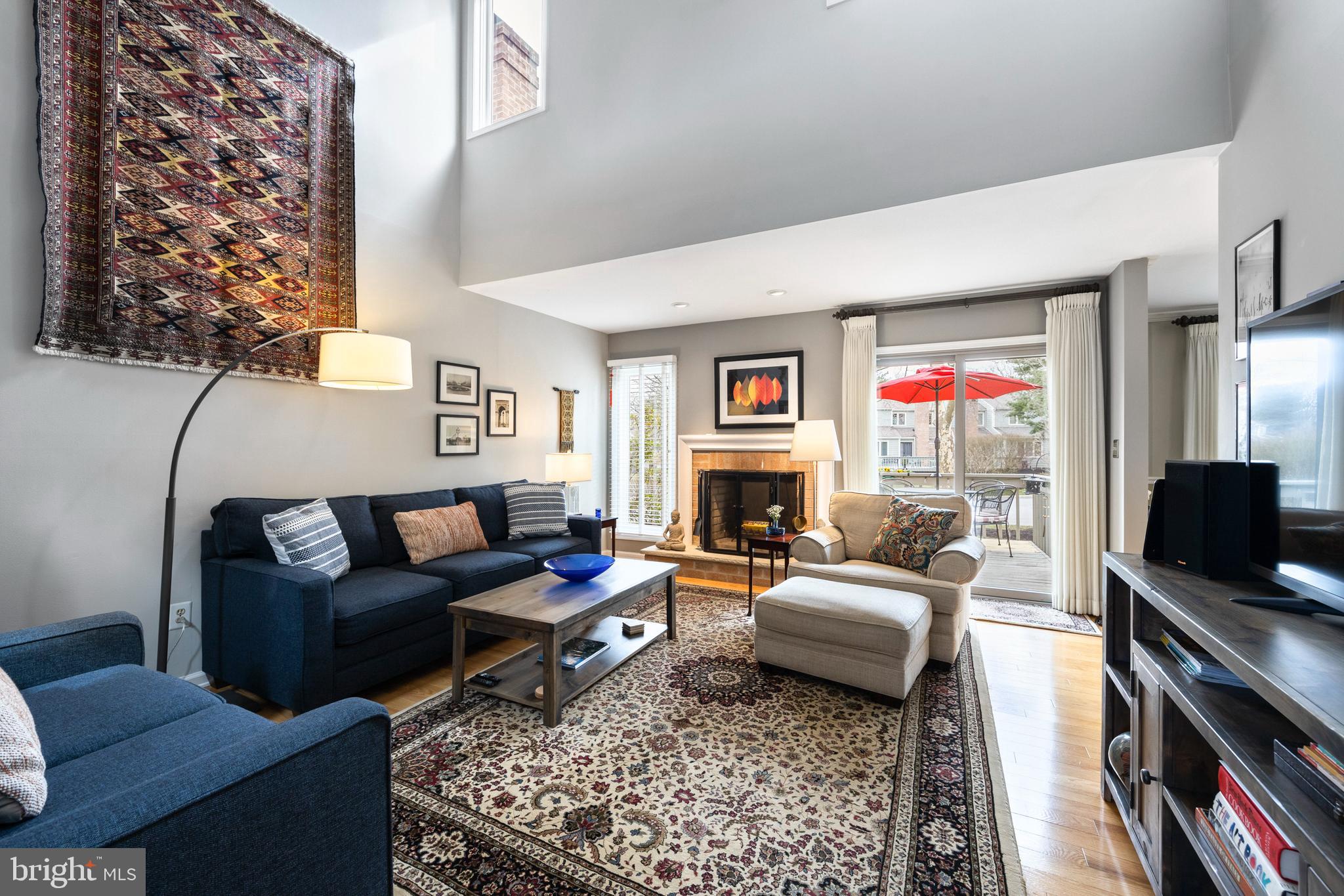 Living Room w/ Cathedral Ceiling