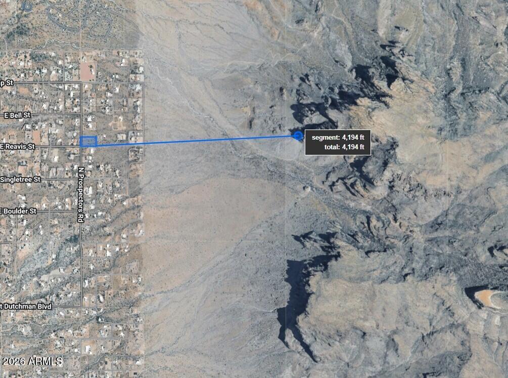 34-xx North Prospectors Road Apache Junction, AZ 85119 - Photo 12 of 14 Distance to Cliffs 1 -4200ft