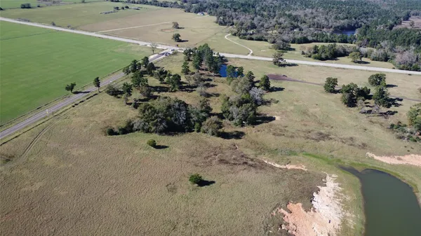 a view of a lake with beach