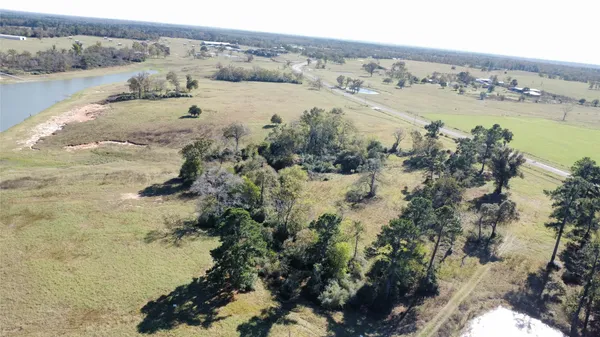 a view of a lake with beach