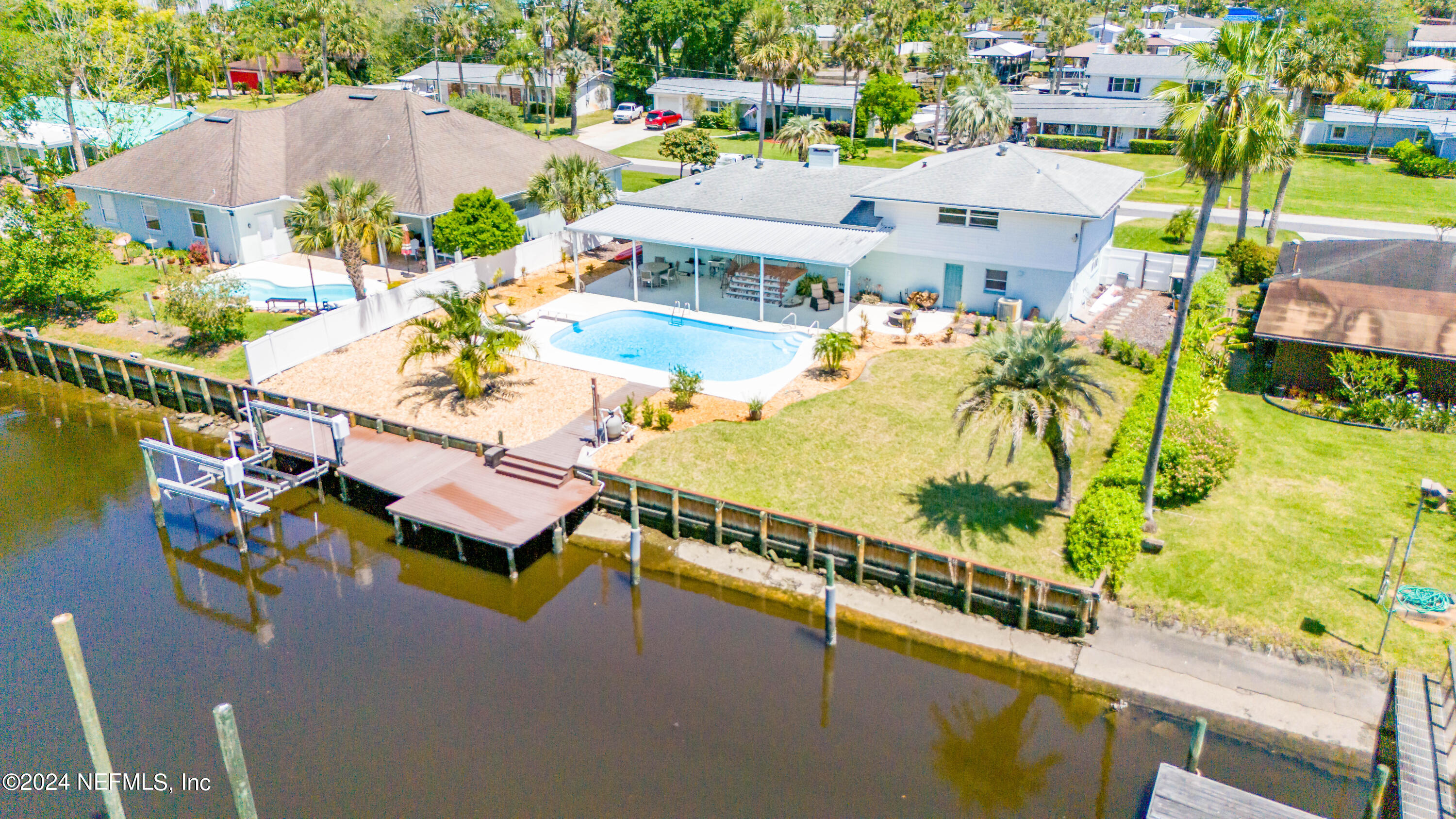 3336 Palm Island Road Jacksonville, FL 32250 - Photo 3 of 67 Canal Side Arial View