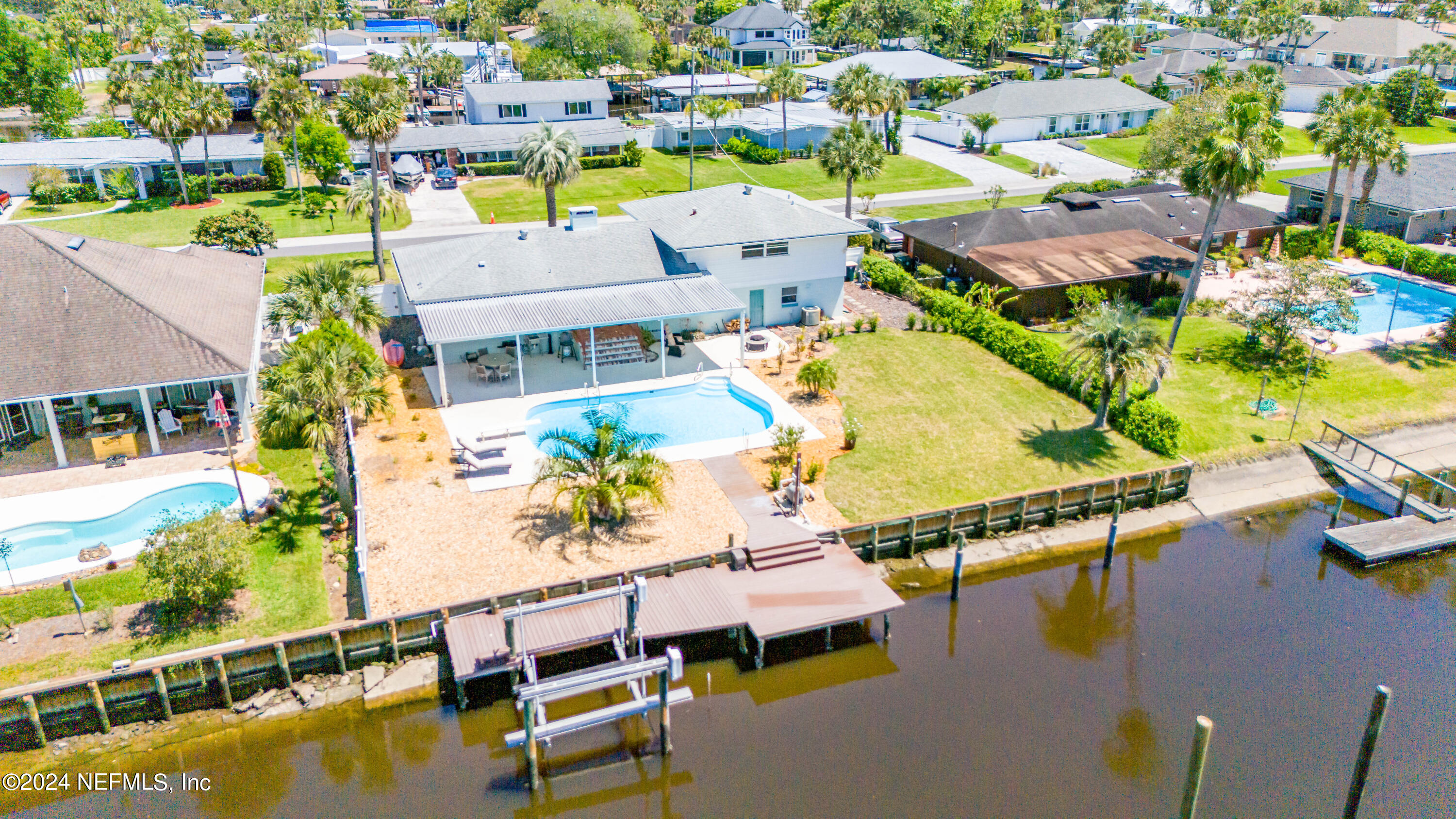 3336 Palm Island Road Jacksonville, FL 32250 - Photo 4 of 67 Canal Side Arial View