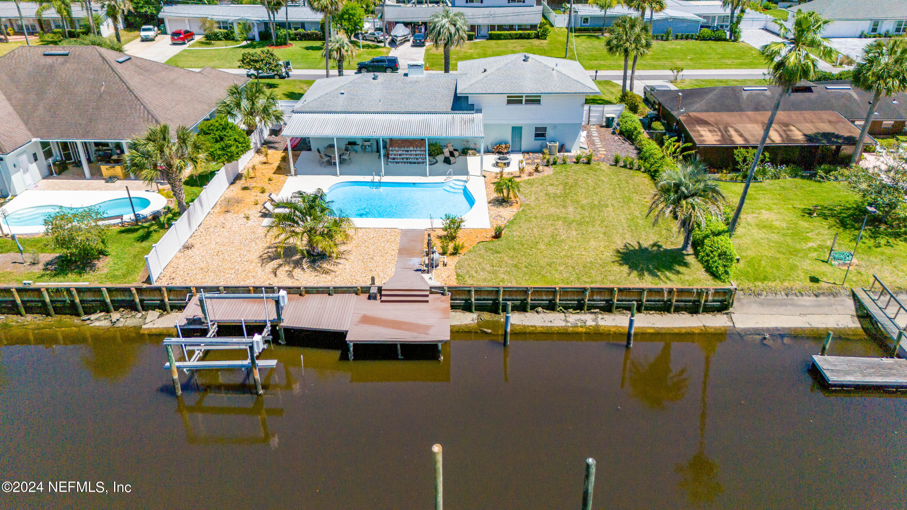 3336 Palm Island Road Jacksonville, FL 32250 - Photo 5 of 67 Canal Side Arial View