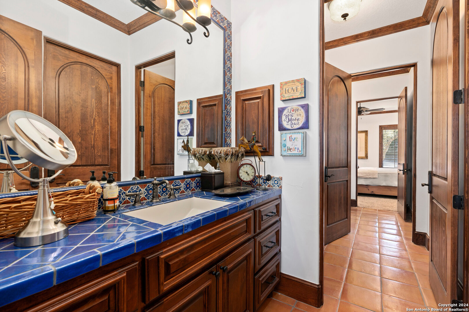 211 Augusta Boerne, TX 78006 - Photo 52 of 59 a view of a hallway with furniture and front door