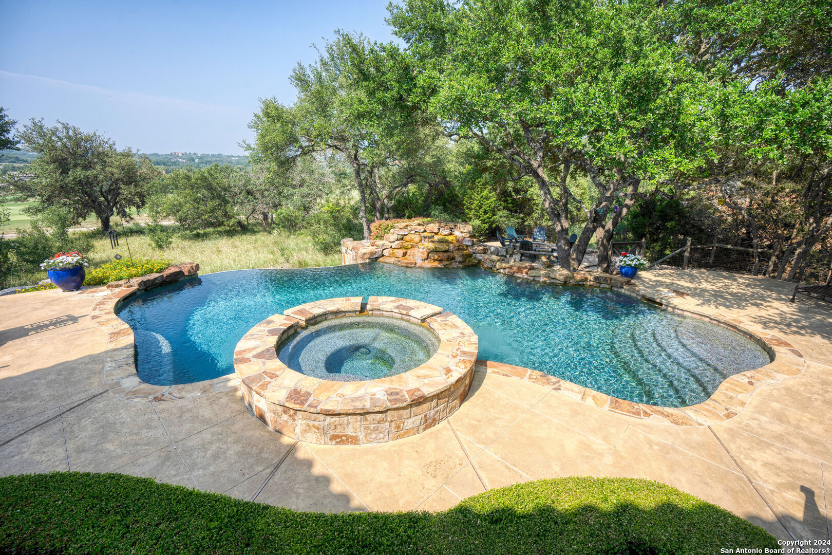 211 Augusta Boerne, TX 78006 - Photo 55 of 59 a view of a swimming pool with back yard