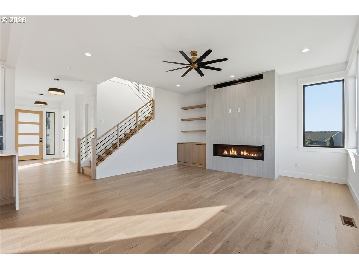 1597 Northwest Goodwin Street Camas, WA 98607 - Photo 19 of 44 a view of entryway and hall with wooden floor