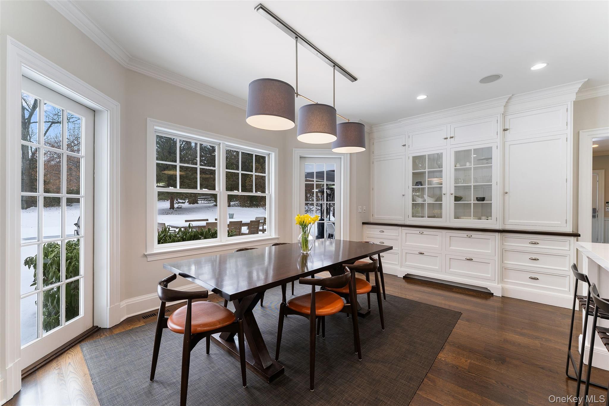35 Eton Road Scarsdale, NY 10583 - Photo 12 of 43 Breakfast area with french doors to the patio and backyard