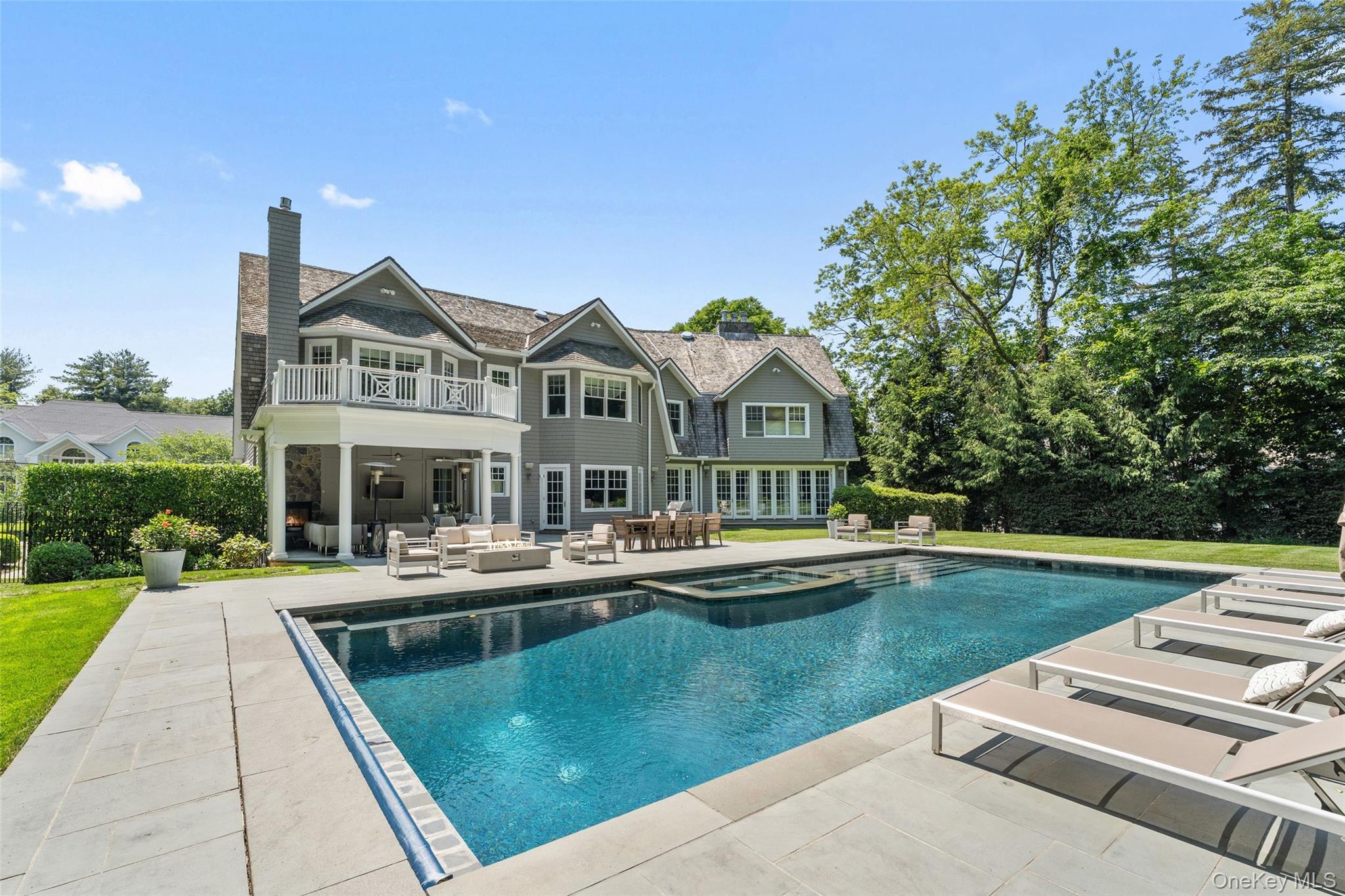 35 Eton Road Scarsdale, NY 10583 - Photo 32 of 43 46X 22 gunite pool built in 2010 with retractable pool cover and fully fenced yard.