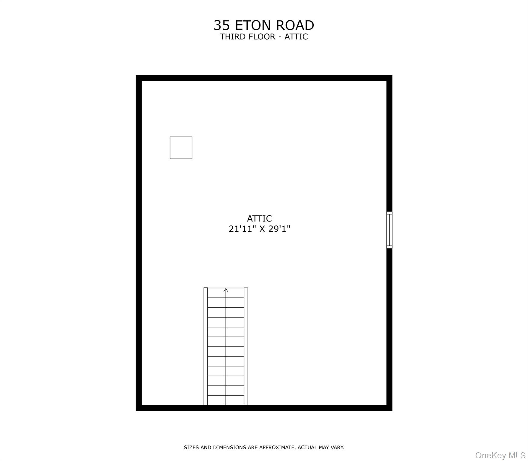 35 Eton Road Scarsdale, NY 10583 - Photo 43 of 43 Attic Floor plan