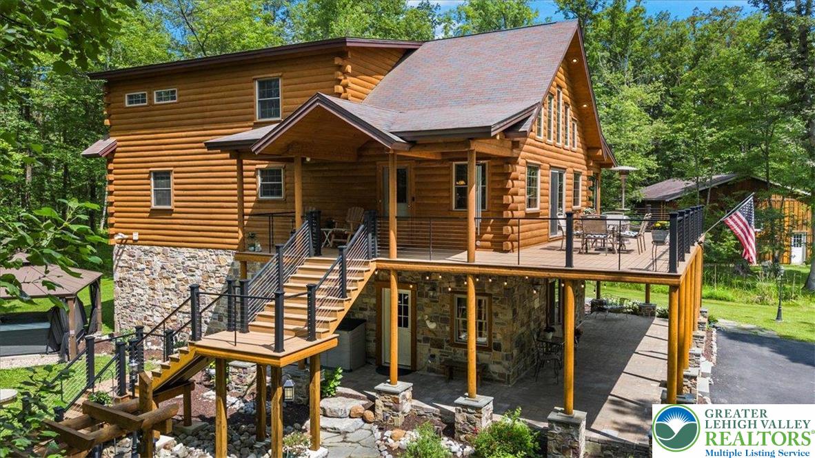 207 West Douglasville Road Nazareth, PA 18064 - Photo 3 of 73 a view of a house with a yard and furniture