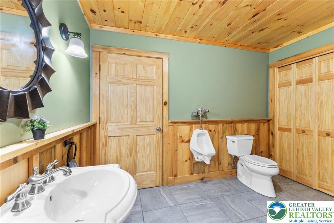 207 West Douglasville Road Nazareth, PA 18064 - Photo 52 of 73 a bathroom with a toilet sink and mirror