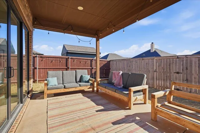 a outdoor space with seating