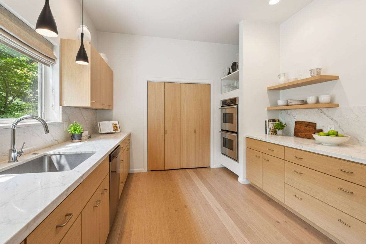 36 Edwards Hole Road East Hampton, NY 11937 - Photo 5 of 23 a kitchen with a sink a counter space cabinets and appliances