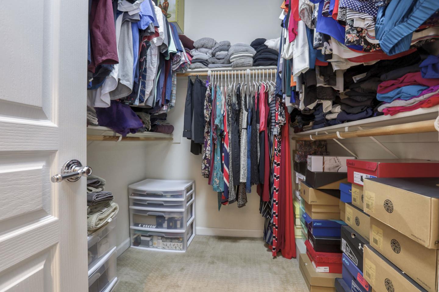 907 Rancho Place San Jose, CA 95126 - Photo 41 of 50 a view of walk in closet with clothes and shoes