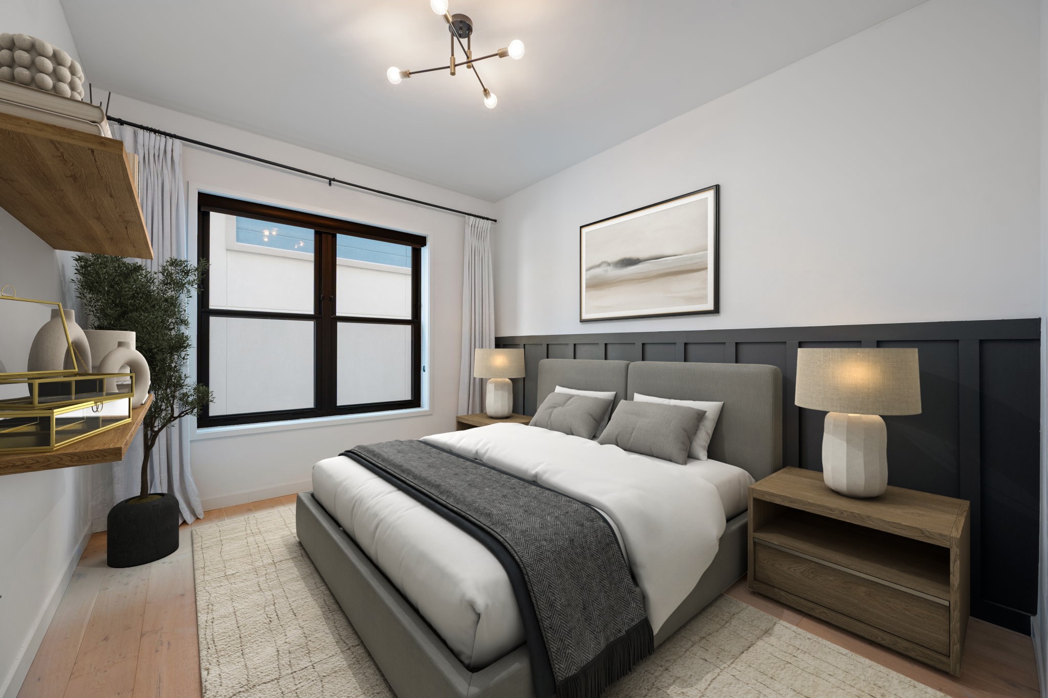 800 Embassy Drive, Unit 322 Austin, TX 78702 - Photo 8 of 31 a bedroom with a bed and a large window