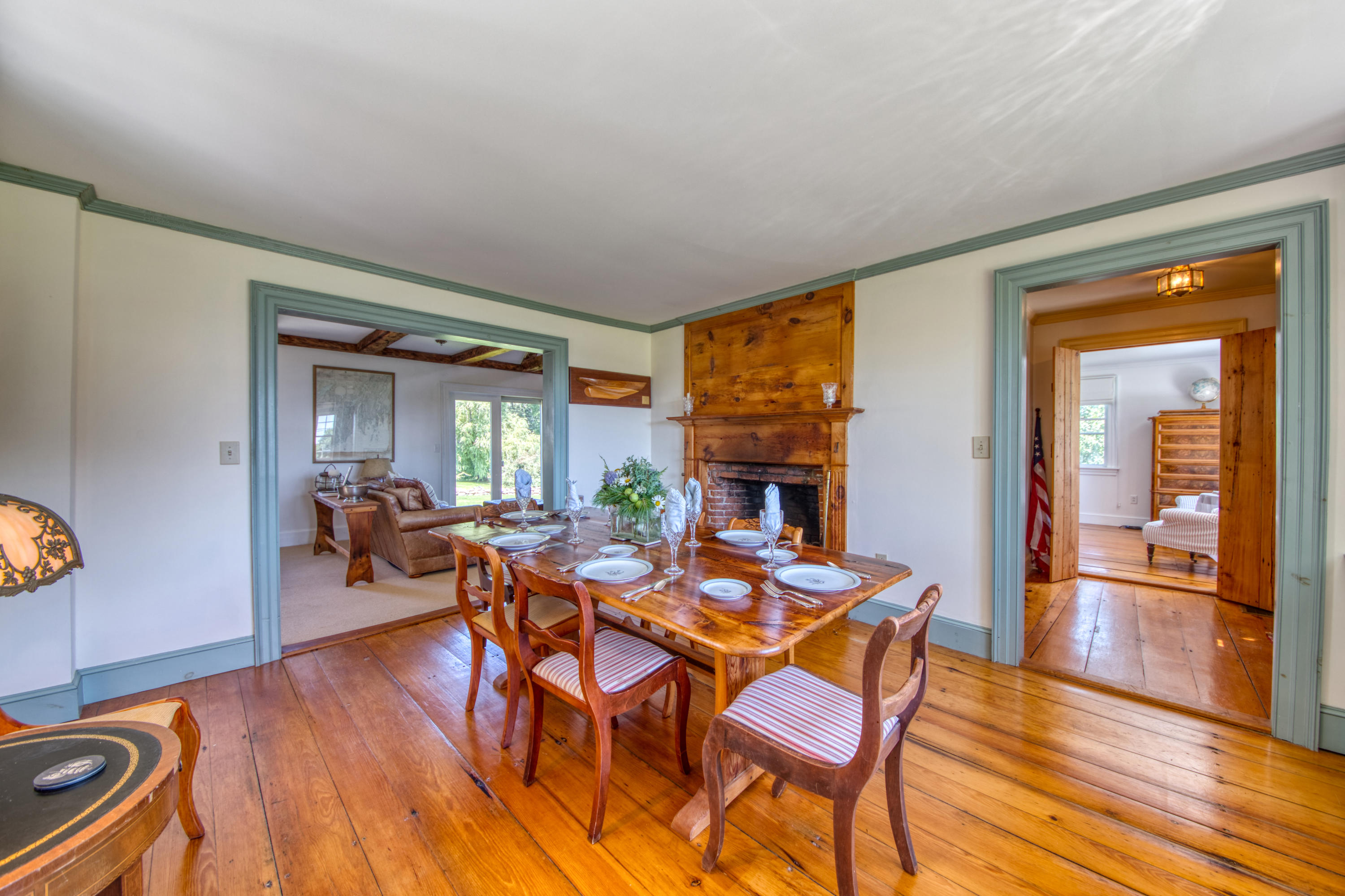 93 Isle Of Springs Road Boothbay, ME 04537 - Photo 7 of 41 7 Dining room showing kitchen and first