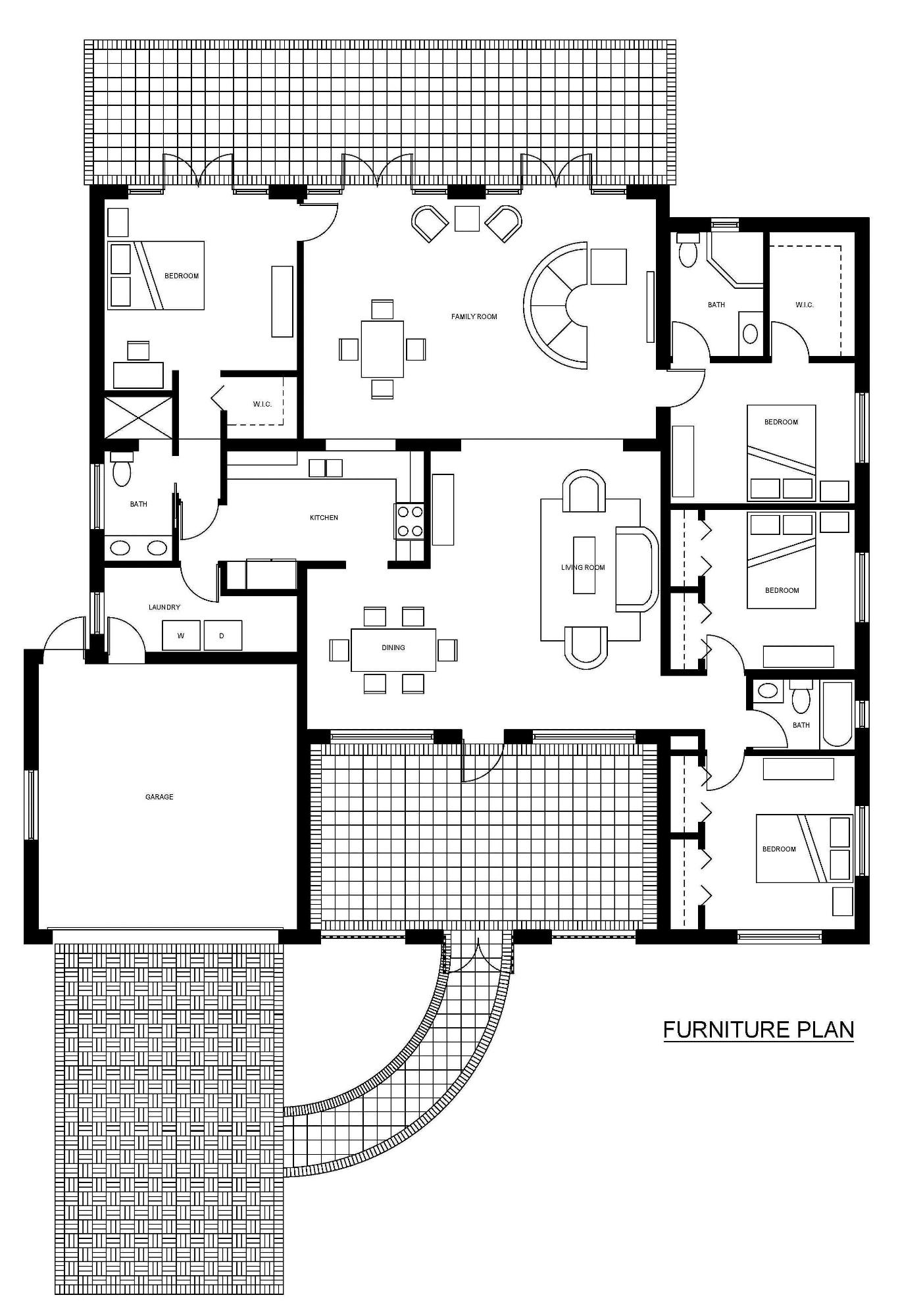 425 Southwest 7th Avenue Boca Raton, FL 33486 - Photo 5 of 6 062514 Furniture Plan
