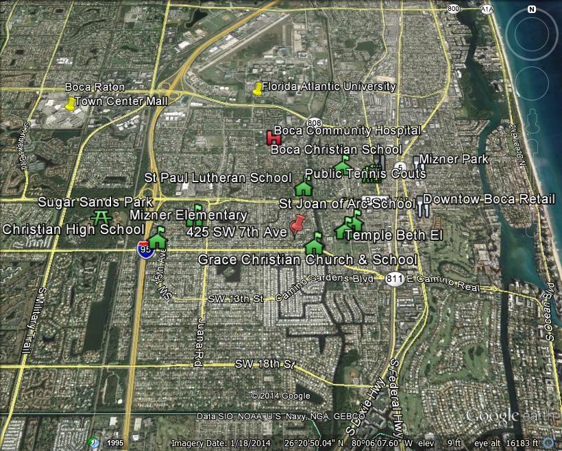 425 Southwest 7th Avenue Boca Raton, FL 33486 - Photo 6 of 6 425 and 661 points of interest maps