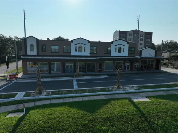 a view of a house with a balcony