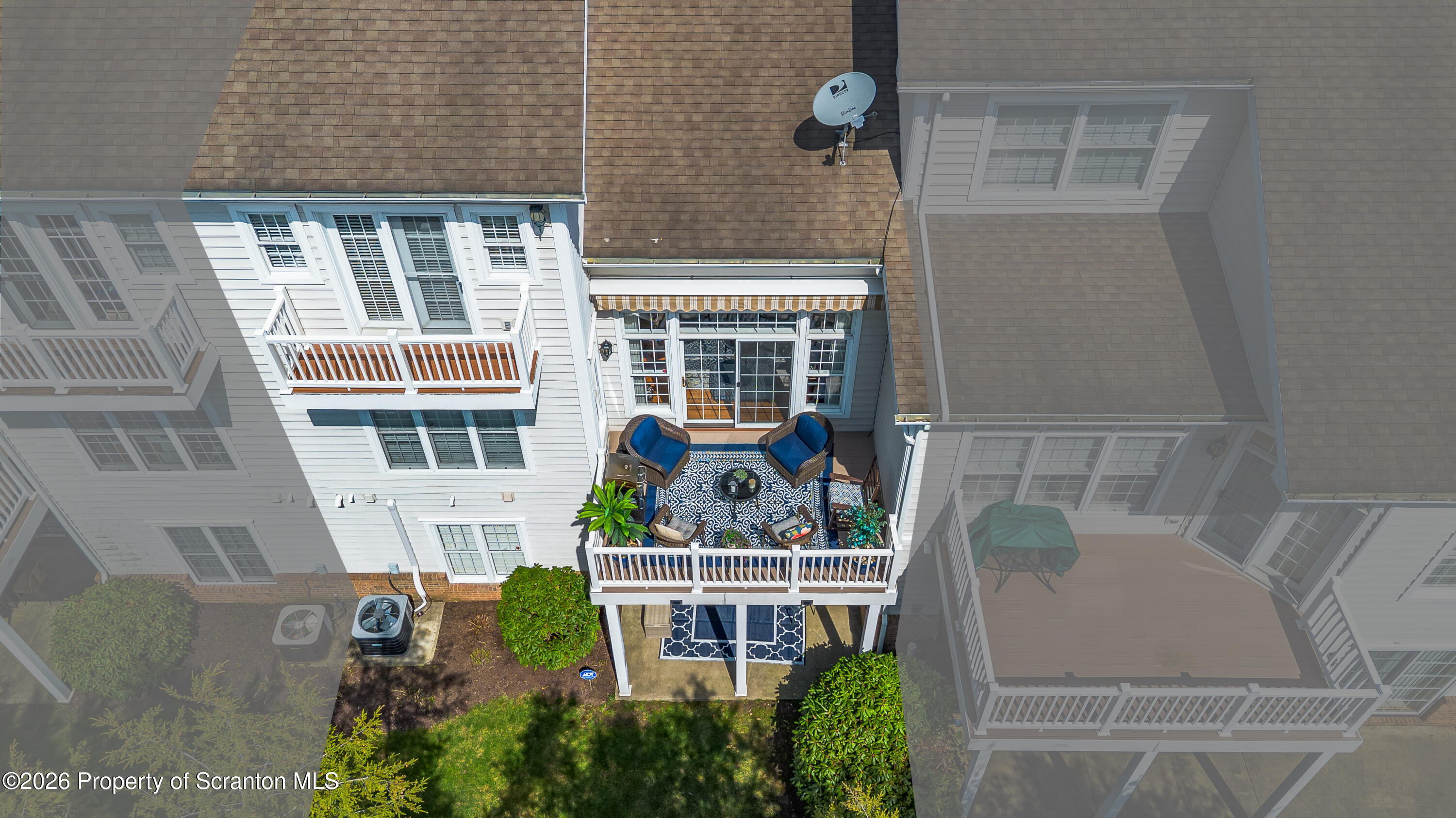 202 Thackeray Cl Moosic, PA 18507 - Photo 50 of 51 Ariel of Townhome's Rear