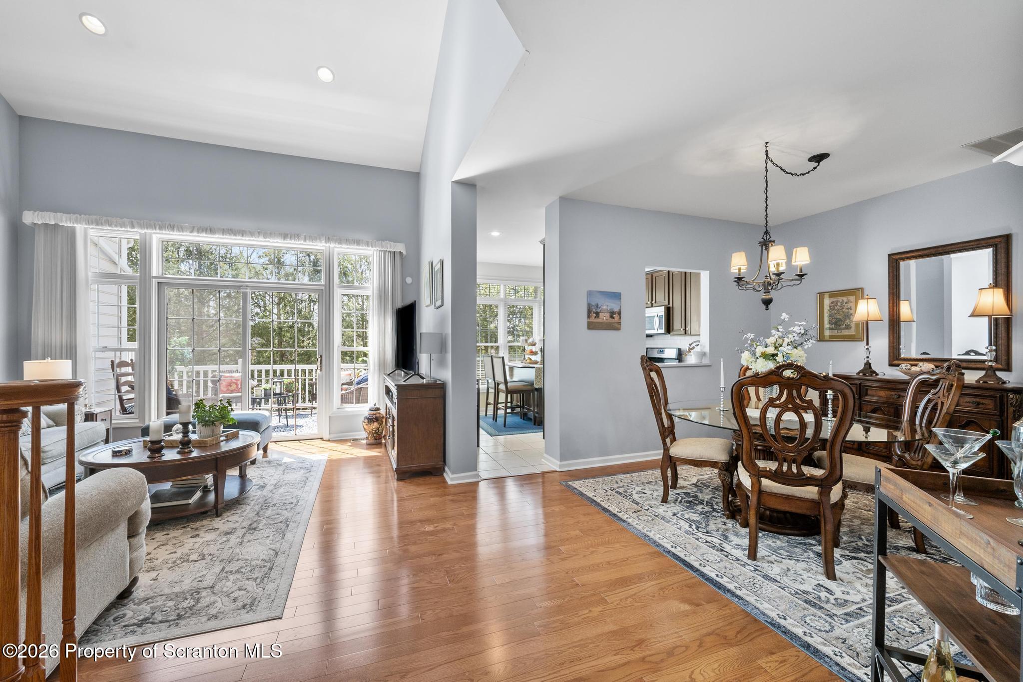 202 Thackeray Cl Moosic, PA 18507 - Photo 9 of 51 Open Concept with Vaulted Ceiling