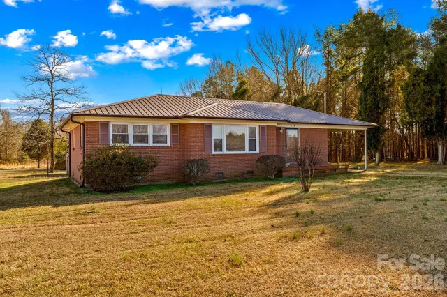 a view of a house with a patio