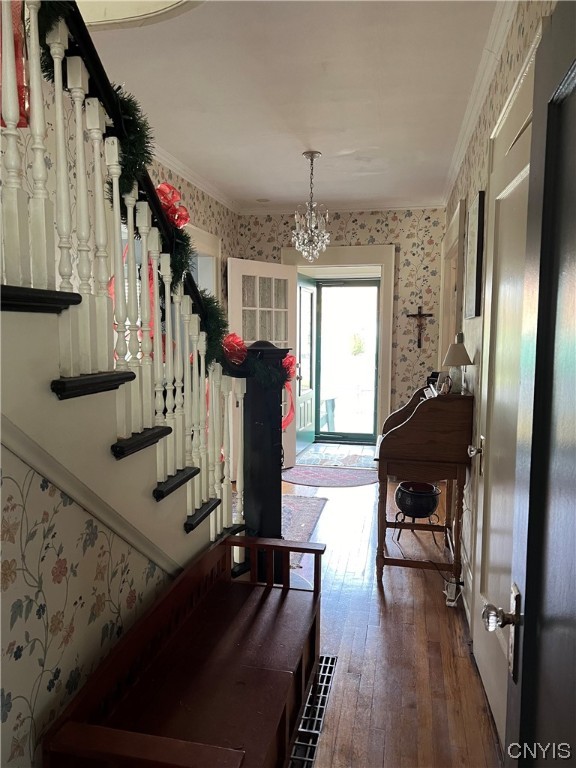 100 Hampton Road Syracuse, NY 13203 - Photo 11 of 46 view of side of staircase toward entry