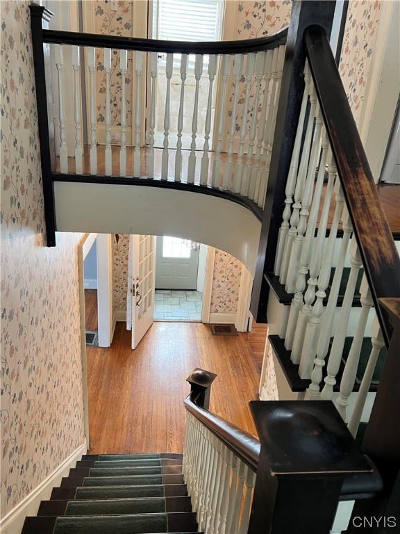 100 Hampton Road Syracuse, NY 13203 - Photo 10 of 46 looking down staircase