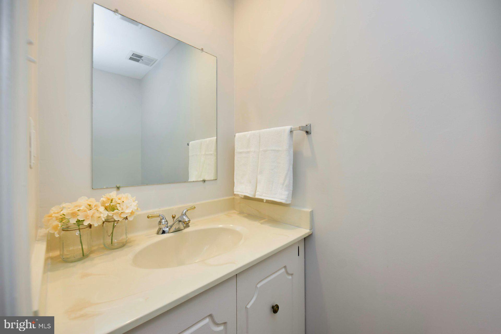 9007 O'Keith Court Springfield, VA 22152 - Photo 11 of 39 a bathroom with a sink and a mirror