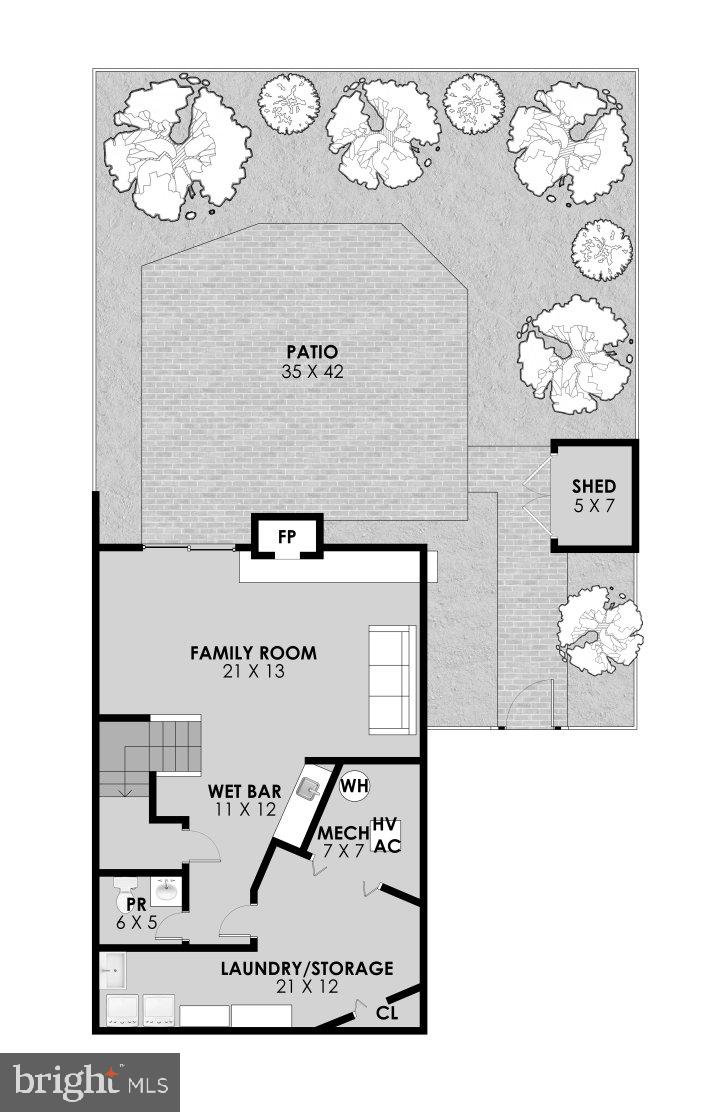 9007 O'Keith Court Springfield, VA 22152 - Photo 39 of 39 a black and white photo of a room