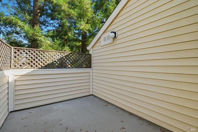 a view of a wooden fence