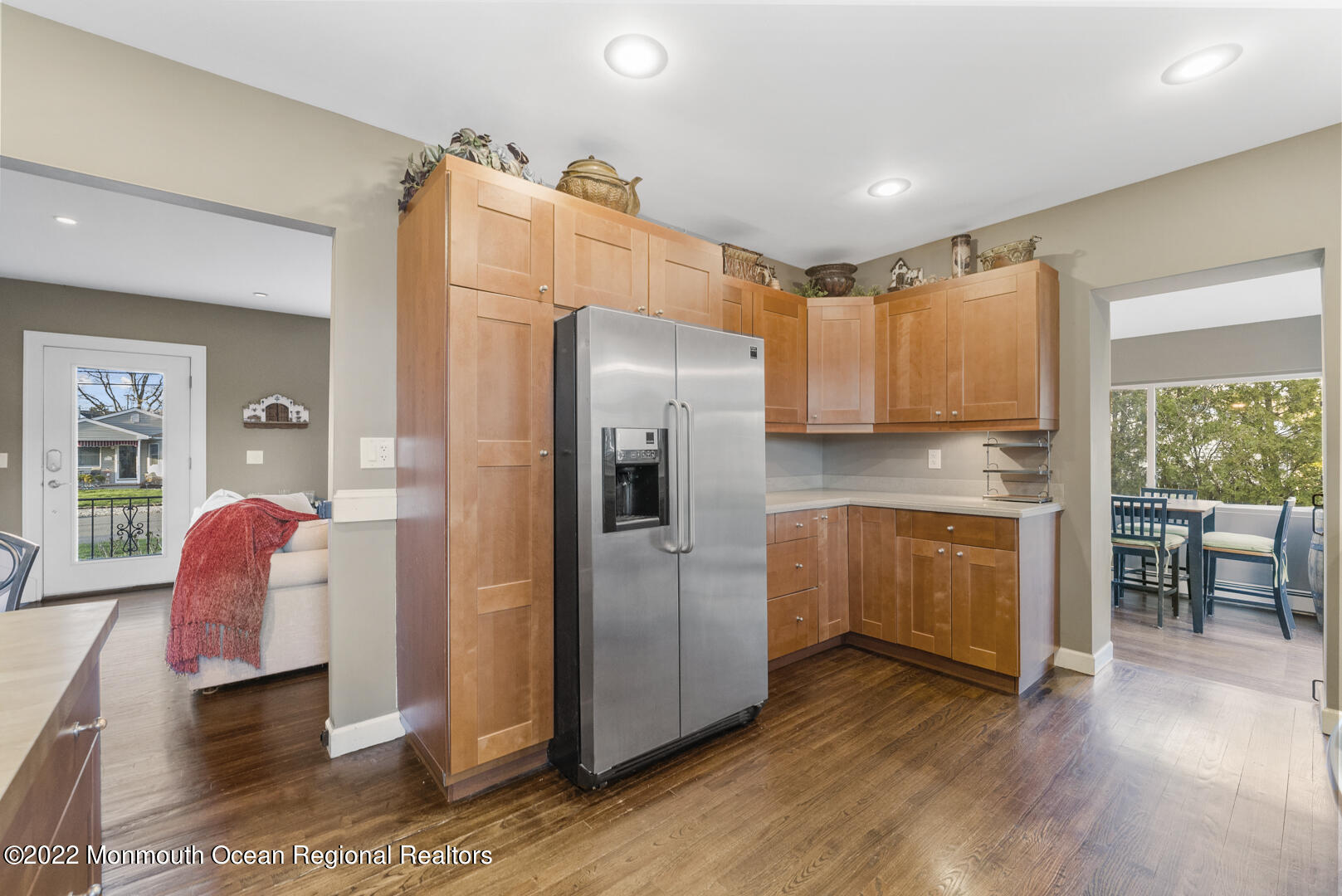 2112 Foster Road Point Pleasant, NJ 08742 - Photo 16 of 57 a kitchen with stainless steel appliances a refrigerator and a stove top oven