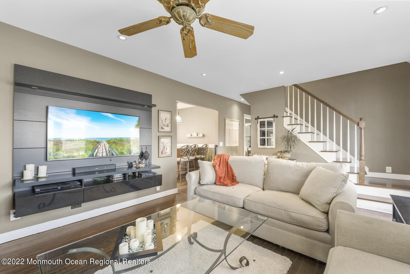 2112 Foster Road Point Pleasant, NJ 08742 - Photo 8 of 57 a living room with furniture and a flat screen tv