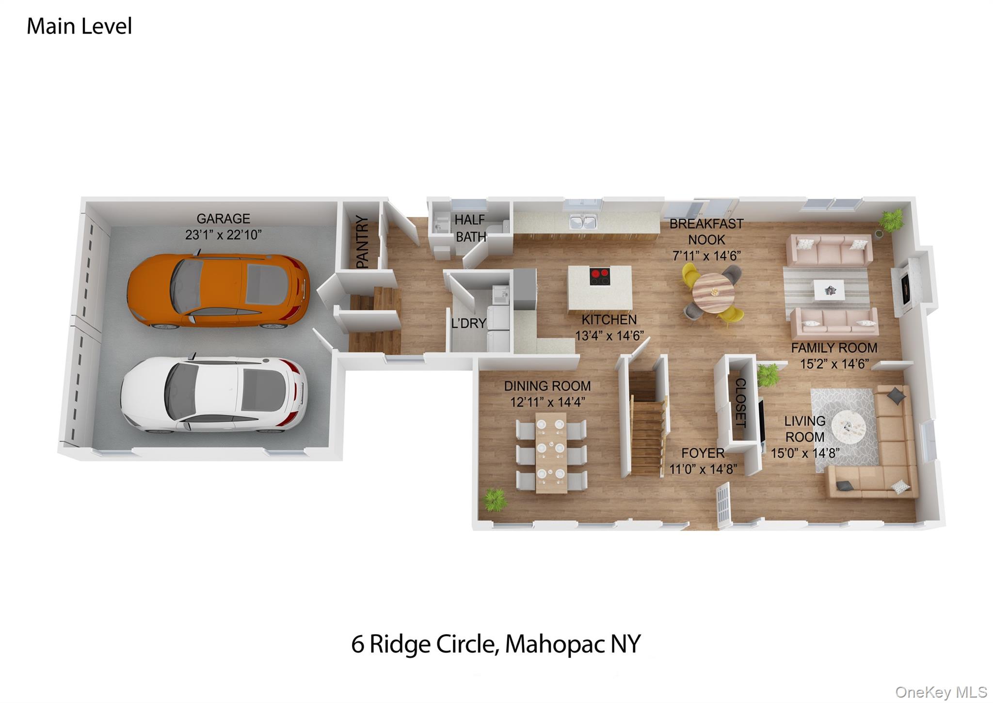 6 Ridge Circle Mahopac, NY 10541 - Photo 47 of 49 a picture of a floor plan