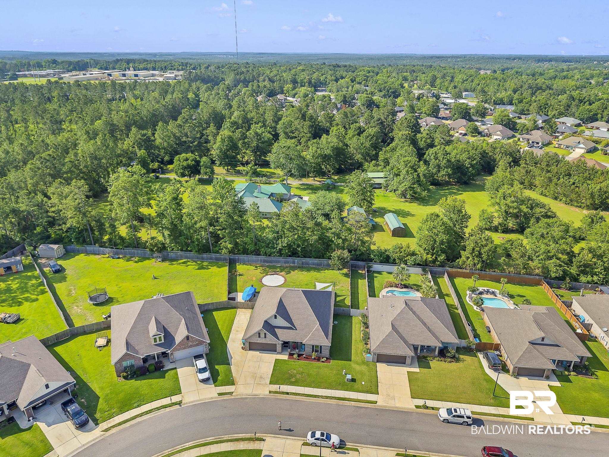 30635 Drayton Court Daphne, AL 36527 - Photo 48 of 51 Aerial perspective of suburban area with a heavily wooded area
