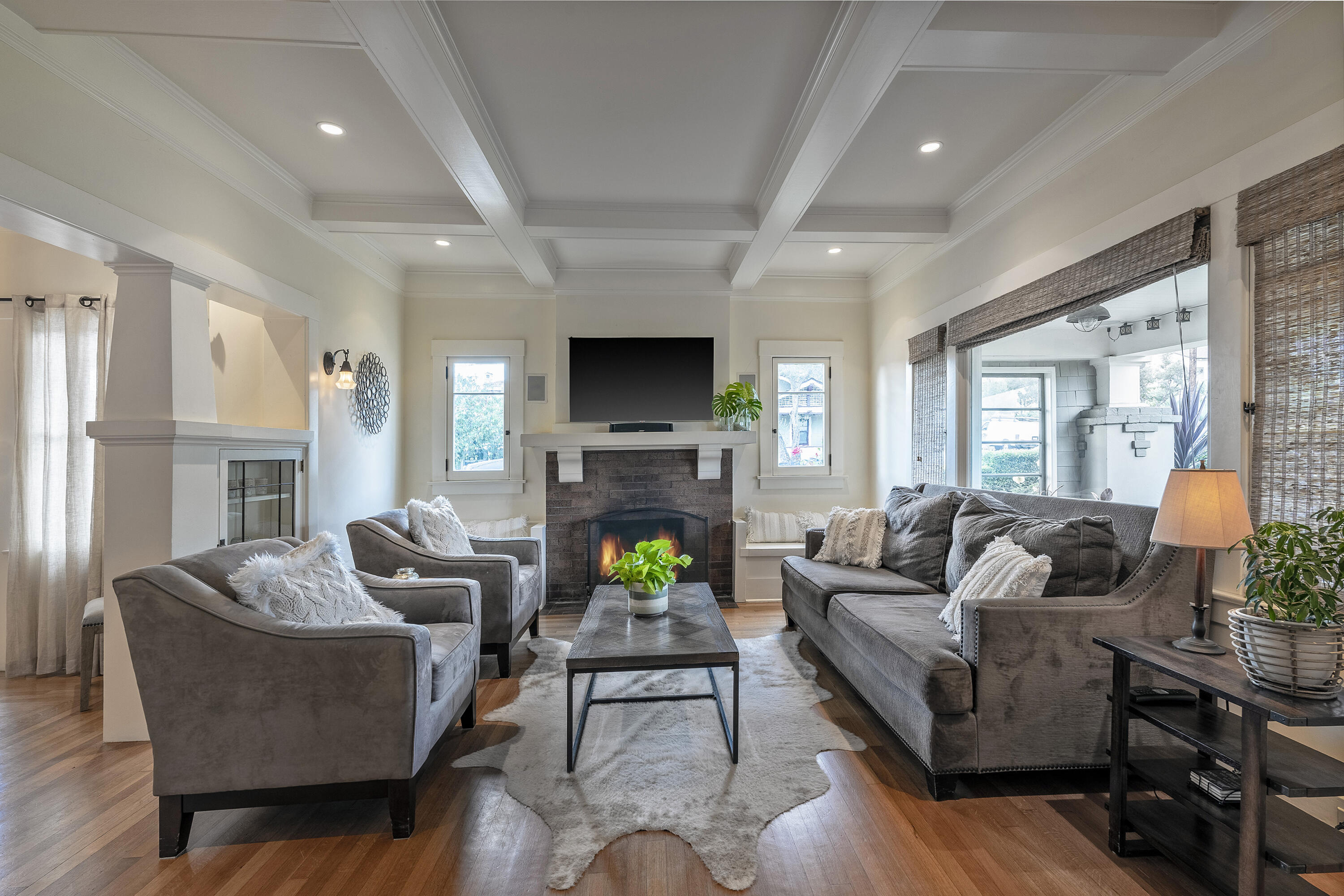 1435 Olive Street Santa Barbara, CA 93101 - Photo 4 of 29 Living Room with Fireplace