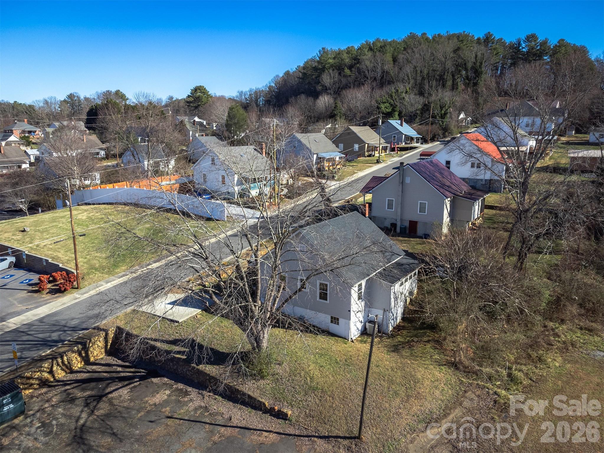 20 1st Street Marion, NC 28752 - Photo 21 of 23 a aerial view of a house with a mountain