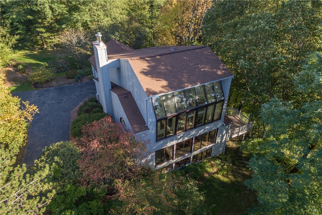 20 Bluhm Road Perinton, NY 14450 - Photo 1 of 1 Aerial view of 20 Bluhm Road. The three stories o
