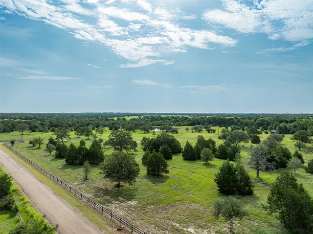 a view of a lake with a city