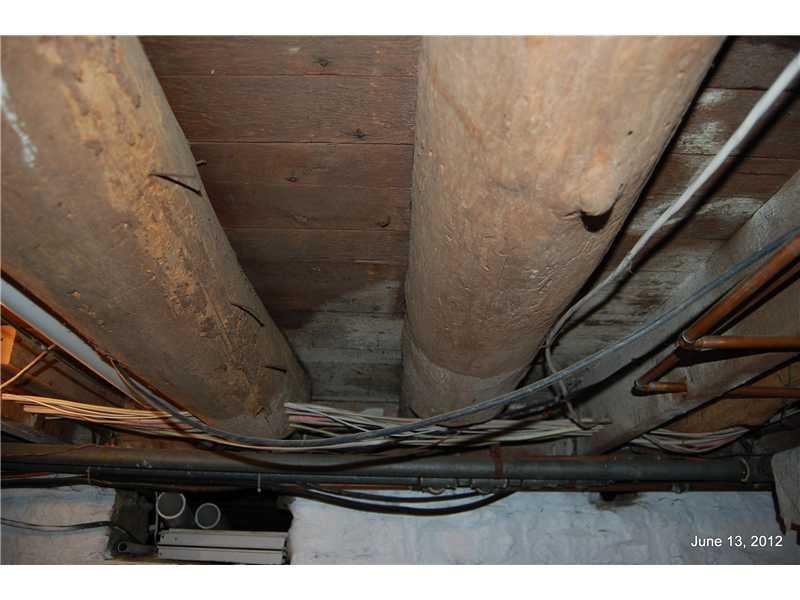 86 Meadow Road Burgettstown, PA 15021 - Photo 23 of 25 Other. View of basement ceiling. Check out these massive wooden beams.