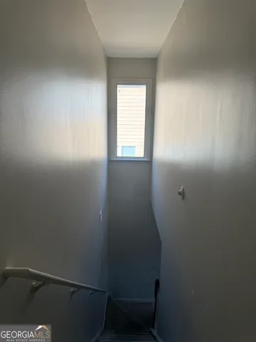 a bathroom with a window